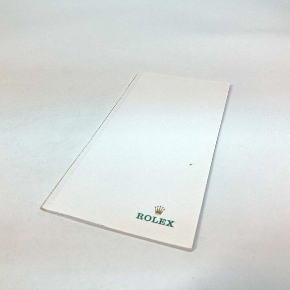 ROLEX logo Notebook notebook stationery Notebook Leather Green - Picture 10 of 12